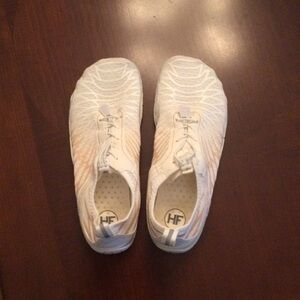 White and Pink Hike Footwear Shoes